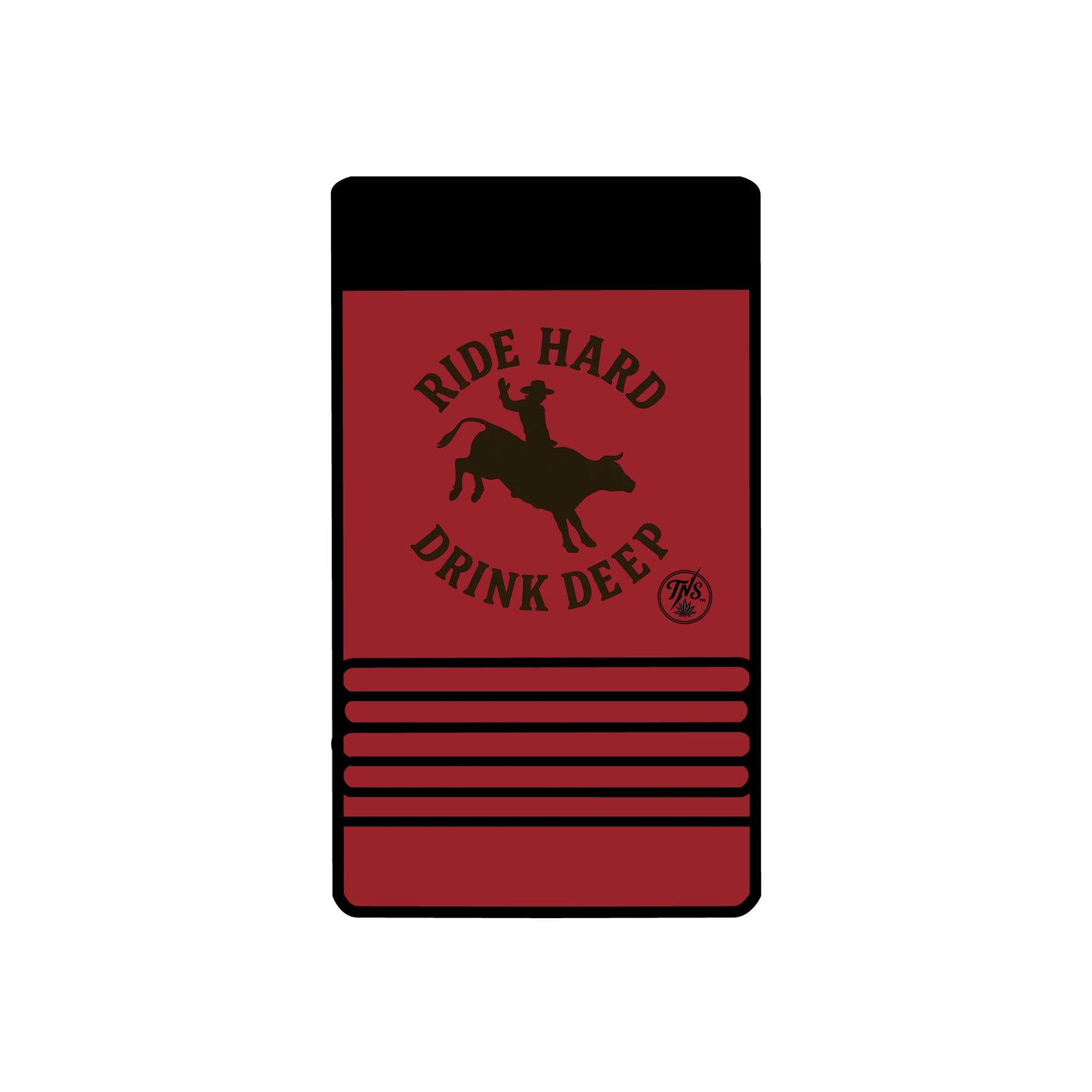 "Ride Hard | Deep" Insulated can/bottle holder